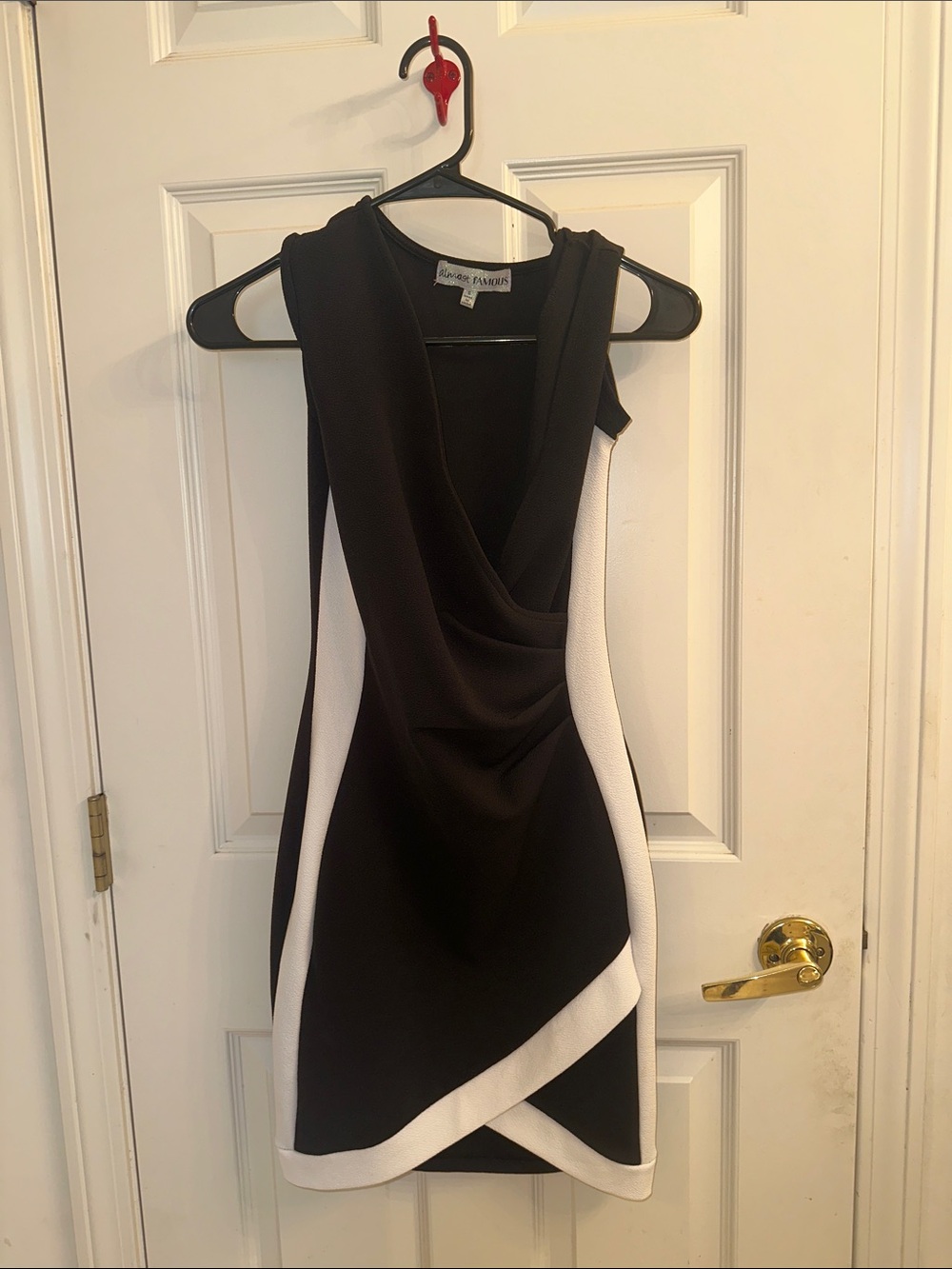 Black and White Sheath Dress